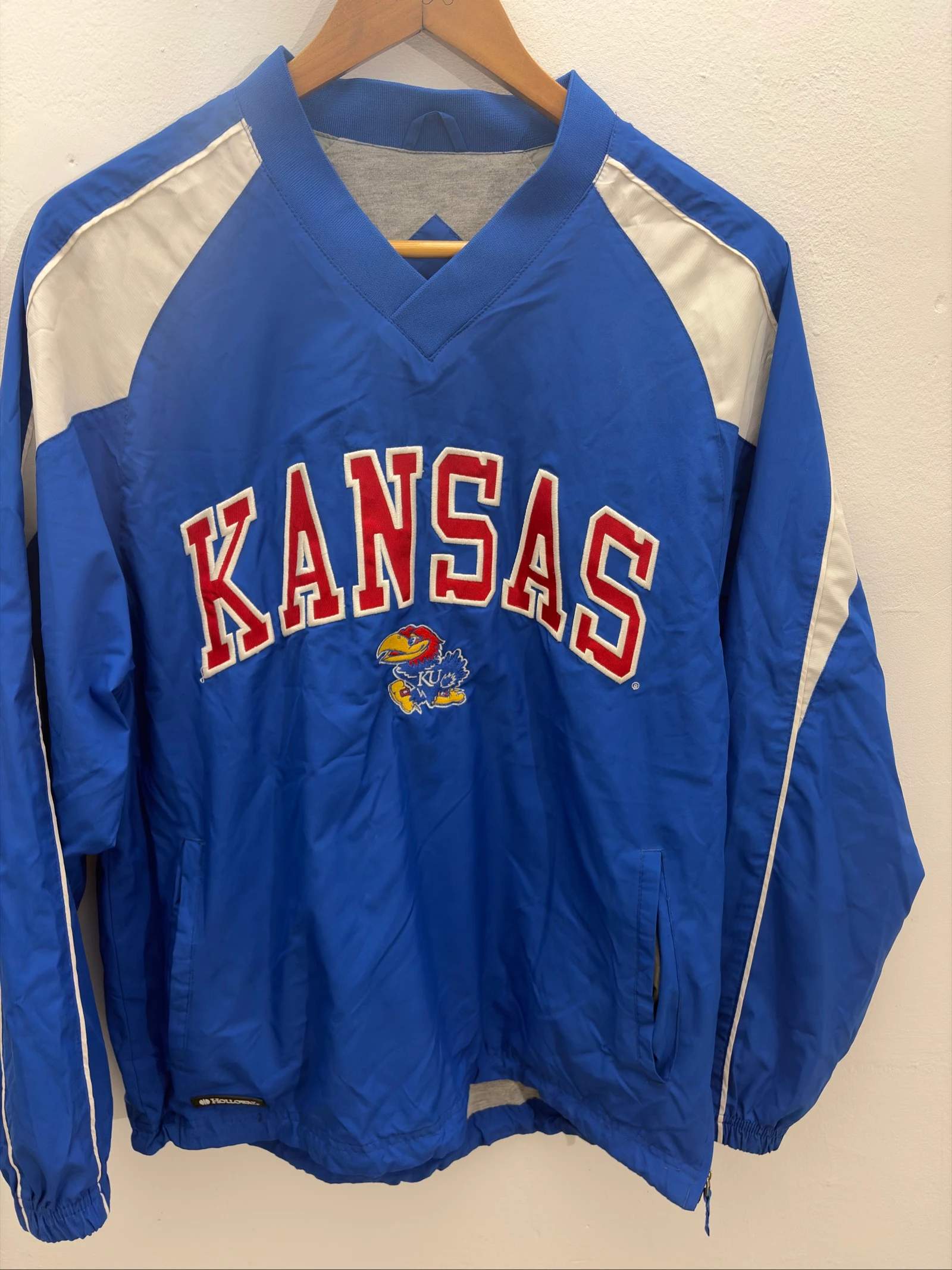 Cortavientos Vintage Oficial Kansas Jayhawks | Holloway | Talla S